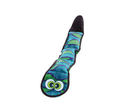 Outward Hound Invincibles Plush, juego para perros duradero sin relleno, serpiente, azul y verde - BESTMASCOTA.COM