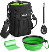 ORIA Bolsa de entrenamiento para perros, bolsa de regalo para perros, bolsa de entrenamiento para mascotas con correa ajustable, cuenco plegable para perro, almacenamiento para golosinas, juguetes y accesorios de entrenamiento - BESTMASCOTA.COM