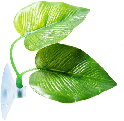 Peces Betta Leaf Pad Betta hamaca juguetes plástico Plantas de acuario con ventosa verde - BESTMASCOTA.COM
