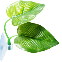 Peces Betta Leaf Pad Betta hamaca juguetes plástico Plantas de acuario con ventosa verde - BESTMASCOTA.COM