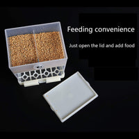 Nbhbj Alimentador automático de Pájaros, Alimentador de Pájaros Sin Mave, Accesorios de Jaula para Bolsa, Canario, Cocatiel, Finch, Parakeet Semillas Alimentos Contenedor - BESTMASCOTA.COM