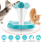 Newest Cat Laser Toy,Upgraded Interactive Tumbler Laser Toys for Pet,Automatic Electronic Cats Pets Kitten Chaser Toy with Laser Indoor,4 Speed Modes,3 Timer Settings,Irregular Circle,FDA Approved - BESTMASCOTA.COM