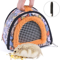CROWNY - Bolsa transportadora de hámster con correa transpirable y portátil para hámster, erizo, ardilla ratones, ratas, azucarera, etc., Dibujos animados a - BESTMASCOTA.COM