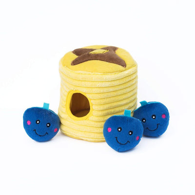 ZippyPaws Alimentos Buddies Burrow, interactivo Squeaky Ocultar y buscar peluche perro juguete - BESTMASCOTA.COM