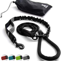 SparklyPets Heavy Duty Rope Bungee Leash for Large and Medium Dogs with Anti-Pull for Shock Absorption - No Slip Reflective Leash for Outside - BESTMASCOTA.COM