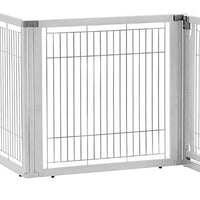 richell Convertible Elite Pet Puerta – 6 Paneles, color negro - BESTMASCOTA.COM