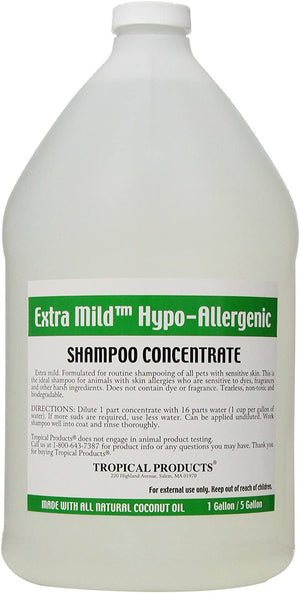 Tropical extra Mild hipoalergénicos Pet Champú, 1-Gallon - BESTMASCOTA.COM