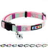 Pawtitas Collar de gato multicolor con hebilla de seguridad extraíble para gato, collar de gato - BESTMASCOTA.COM