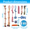 LOUTAN Dog Rope Toys for Aggressive Chewers Durable Tough Large Dog Chew Toys - Indestructible Small Dog & Puppy Teething Toys with 100% Washable Cotton Set of 11 - BESTMASCOTA.COM