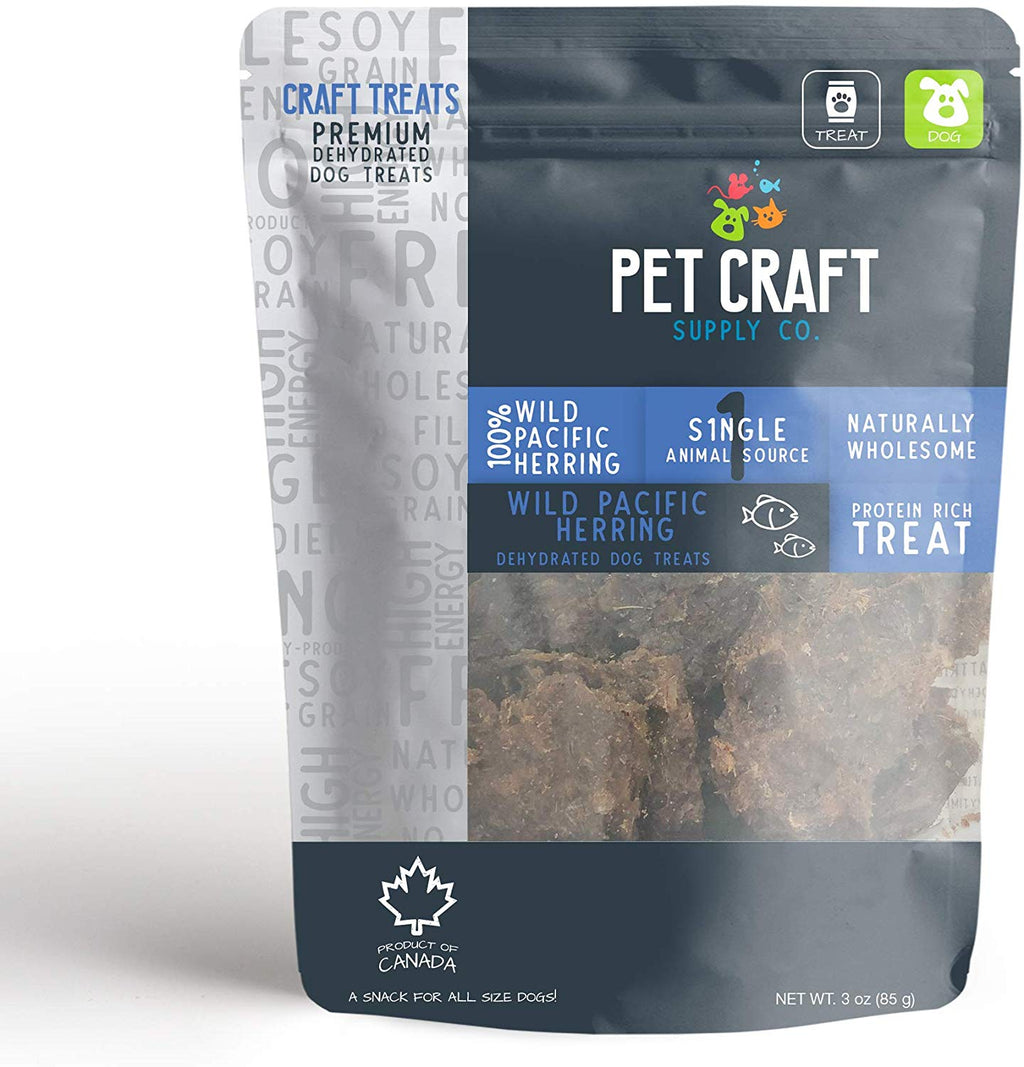 Pet Craft Supply deshidratado Pure Wild Pacific Arenque Natural Dog Treats una gran alternativa a congelar seco saludable para perros y gatos dulces - BESTMASCOTA.COM