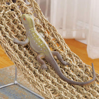 Seaweed - Hamaca de malla con diseño de lagarto, juguete para mascotas, tumbona para reptiles, cama colgante para pequeñas anoles de animales, dragones barbudos, geckos, iguanas, ermitaño, cangrejos, accesorios para reptiles. - BESTMASCOTA.COM