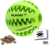 TOY IQ pelota para perros y gatos [objeto Dental] [Resistente a mordidas] Durable No tóxico- sin BPA potente limpiador de dientes Juguete de perros bolas para mascotas entrenamiento CI/juegos/masticación, goma suave, rebota, tamaño de la bola de tenis - BESTMASCOTA.COM