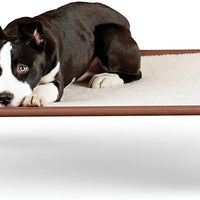 K & H Fabricación self-warming Pet Cuna Cover Choc/Polar (Marco No Incluido), Rosado/Blanco apagado - BESTMASCOTA.COM