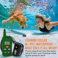 TBI Pro Professional K9 - Collar de entrenamiento para perro con mando a distancia de largo alcance con control de vibración, recargable y totalmente impermeable IPX7 para perros pequeños, medianos, grandes, todas las razas - BESTMASCOTA.COM