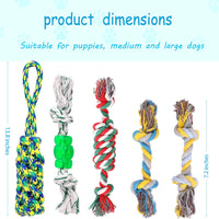 UPSKY Dog Rope Toys Puppy Grinding Teeth 15 Nearly Indestructible Dog Toys Dental Cleaning Product Prevents Boredom and Relieves Stress - BESTMASCOTA.COM