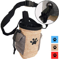 Bolsa de entrenamiento para mascotas con cinturón para mascotas Juguetes Kibble Treats Sport Running Cordón Cintura Bolsa de Caca Dispensador - BESTMASCOTA.COM