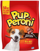 Pup-Peroni aperitivos para perros, sabor original de carne de vacuno, 50 onzas, Versión original. - BESTMASCOTA.COM