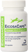 Dechra 60 °Cápsulas eicosacaps aceite de pescado Suplementos Nutricionales Para Perros Y Gatos de hasta 40-pound - BESTMASCOTA.COM