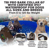 Q7 Pro - Collar de corteza profesional recargable, módulo de detección inteligente de microprocesador con tres modos de antiladridos: pitido/vibración para perros pequeños, medianos, grandes de todas las razas, impermeable IPx7 - BESTMASCOTA.COM