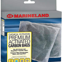 MarineLand - Bolsas de carbón activado para filtración química en acuarios - BESTMASCOTA.COM