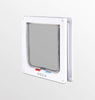 Qicai Phoenix Medium Cat Flap Door with 4 Way Lock Magnetic Pet Door Kit White, Weather-Resistant Cat Door for Cats & Doggy (L, White) (L) - BESTMASCOTA.COM