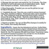 Champú para perros tratados por sarna. Champú antihongos RenuPlex, extra fuerte para perros. Elimina sarna, ácaros y costras. Champú antihongos, All Natural para perro. . - BESTMASCOTA.COM