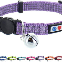 Pawtitas - Collar reflectante para gato con hebilla de seguridad extraíble - BESTMASCOTA.COM