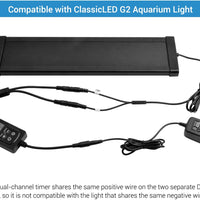 NICREW ClassicLED Gen 2 Luz para acuario, luz LED regulable para pecera con control de 2 canales, LED blanco y azul, alta salida - BESTMASCOTA.COM