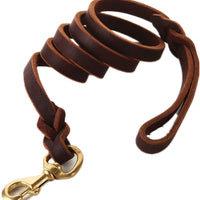 Fairwin - Correa de piel trenzada para perro de 5.9 ft, correa de entrenamiento K9 para pastor alemán - BESTMASCOTA.COM