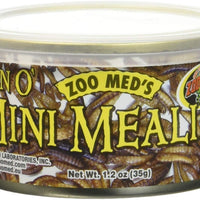 Zoo Med 2 Pack of Can O Mini Mealies Pet Food, 1.2 Ounces Per Can - BESTMASCOTA.COM
