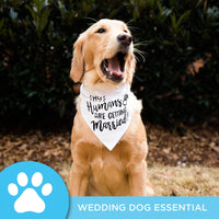 Bandana para perro My Humans are Getting Married Dog Bandana, bandana para perro de boda, anuncio de compromiso, accesorio para fotos de boda, bufanda para mascotas, mascota - BESTMASCOTA.COM