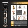 Dog Clippers Professional Heavy Duty Dog Grooming Clipper 3-Speed Low Noise High Power Rechargeable Cordless Pet Grooming Tools for Small & Large Dogs Cats Pets with Thick & Heavy Coats - BESTMASCOTA.COM