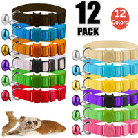 Numal cachorro ID collares para perros y gatos juego de, 12 piezas hecho de Super suave de nylon y cierre de seguridad Ideal para forro polar Identificación con tabla de registros - BESTMASCOTA.COM