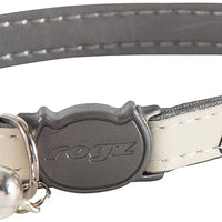 Rogz Catz GLOWCAT Pequeño 1/8" Breakaway reflectante Glow-in-the-Dark diseño de collar, Jumping gato negro de gato - BESTMASCOTA.COM