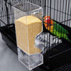 No Mess Comedero para pájaros última intervensión de instalar Tidy semillas Parrot Food Tubo con Perca Jaula accesorios para Budgerigar Canarias Cockatiel Finch Parakeet - BESTMASCOTA.COM