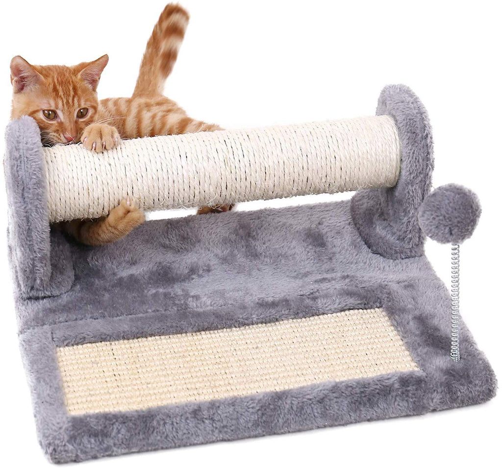 Pawz - Poste y almohadilla para rascar gatos de carretera, con revestimiento de sisal, postes y almohadillas con pelota de juego, ideal para gatitos y gatos - BESTMASCOTA.COM