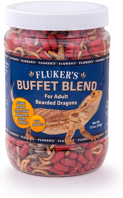 Fluker's 76041 - Mezcla de buffet para adultos, fórmula de dragón barbudo, 2.9oz - BESTMASCOTA.COM