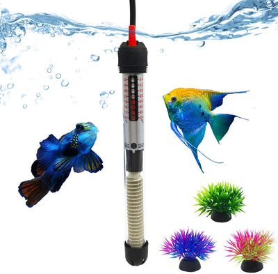 Bnzaq calentador de acuario para tanque de peces, temperatura ajustable, termostato sumergible, 25 W/50 W/100 W/150 W/200 W/300 W - BESTMASCOTA.COM