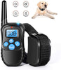 Runpettee - Collar de entrenamiento para perro, totalmente impermeable, recargable, con vibración, golpes, tono y retroiluminación LCD, collar electrónico de choque de Vibra, XL - BESTMASCOTA.COM