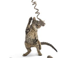 kittichase – 3-Pack gato Chase el mouse de peluche con cola de primavera – Hecho a mano 100% Lana de all-natural – para gatos y gatitos - BESTMASCOTA.COM
