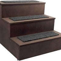 FixtureDisplays 12226-FBA-P - Escalera de madera para mascotas (3 escalones), Multicolor - BESTMASCOTA.COM