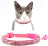 Teemerryca - Collar, diseño de lazo con brillantes, color rosa - BESTMASCOTA.COM