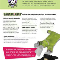 HuggleHounds - Juguete de peluche chirriante para perros con nudos para masticadores agresivos - BESTMASCOTA.COM