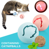 Pecute - Pelota giratoria de 360° para gato, juguete para entrenamiento mental y físico, equipado con pelota de martillo y menta - BESTMASCOTA.COM