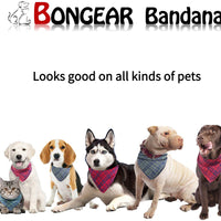 BONGEAR Bandanas para perro, paquete de 2, bufandas a cuadros para perros pequeños, medianos, grandes, gatos, pañuelos, mascotas, pañuelo - BESTMASCOTA.COM