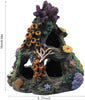 PINVNBY - Decoración de acuario de coral, resina para pecera, roca, montaña, cueva, adornos, Betta Fish House, para Betta, reposo, esconderse, jugar a la raza - BESTMASCOTA.COM