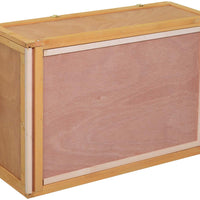 PawHut - Caseta de tortuga de madera de 37.0 in de largo, para interior de animales pequeños, jaula de reptil al aire libre - BESTMASCOTA.COM