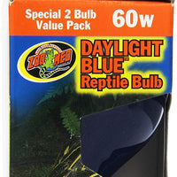 Zoo Med - Bombilla de luz diurna, 60 W, color azul, Paquete de 4 - BESTMASCOTA.COM