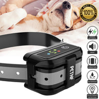 Collar de corteza actualizado para perro grande pequeño, 2019 automático recargable de choque collar para perros resistente al agua, control de ladridos para perros y dispositivos de disuasión para exteriores en interior, collares E para perros, antiladri - BESTMASCOTA.COM