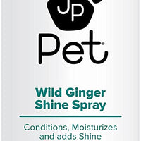 John Paul Pet Wild Ginger Shine Spray para perros y gatos, calma las condiciones hidrata y revitaliza el brillo, no en aerosol, 8 onzas - BESTMASCOTA.COM
